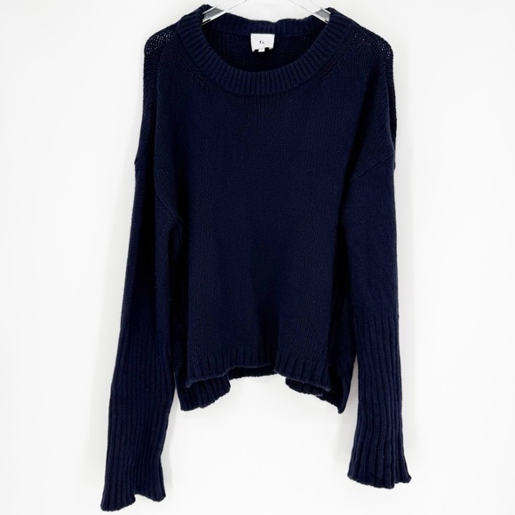 G. Label Merino Oversized Wool Sweater S Blue - Picture 2 of 6